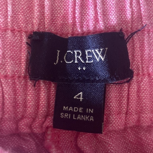 J.Crew Linen Blend Pull on jogger pants Size 4 - Picture 5 of 7